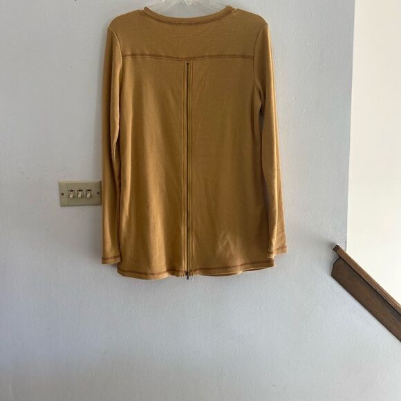 Doe & Rae back zip long sleeve top S - Picture 5 of 7